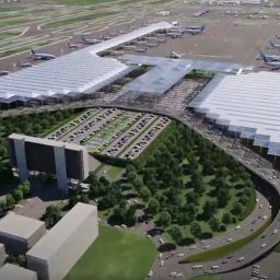 Imagen aérea del Aeropuerto Internacional Felipe Ángeles