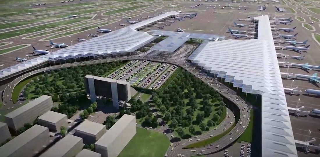 Imagen aérea del Aeropuerto Internacional Felipe Ángeles