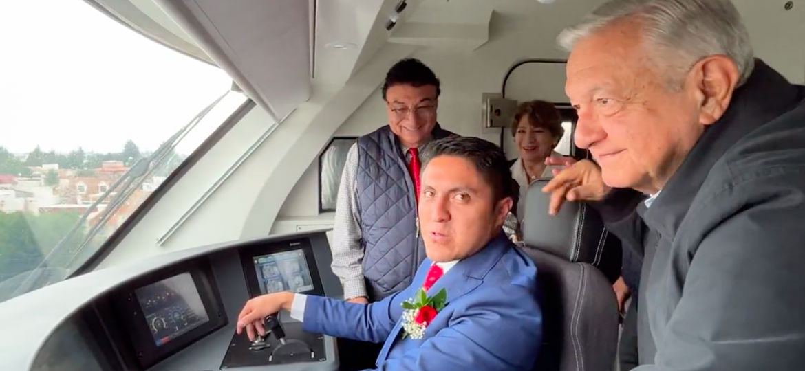 López Obrador a bordo del Tren Interurbano México-Toluca y el gran paso para la movilidad nacional.
