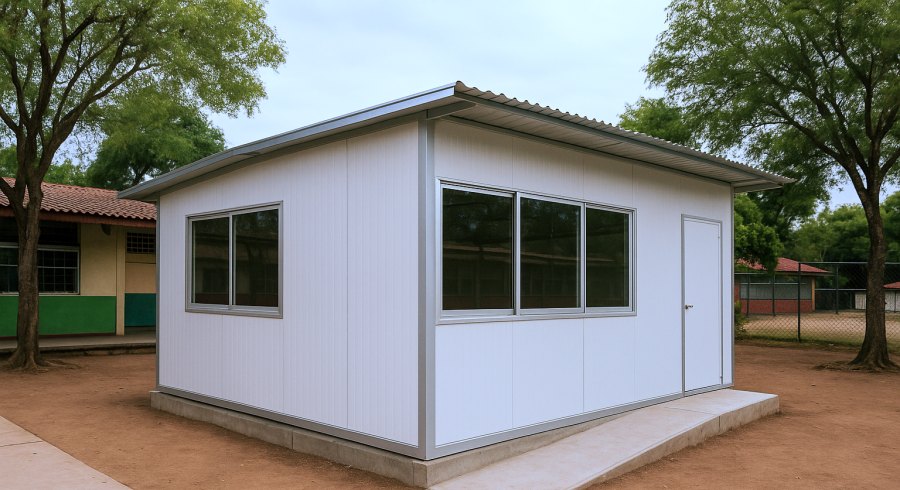 Las ampliaciones educativas con multipanel permiten construir aulas, laboratorios y más en tiempo récord
