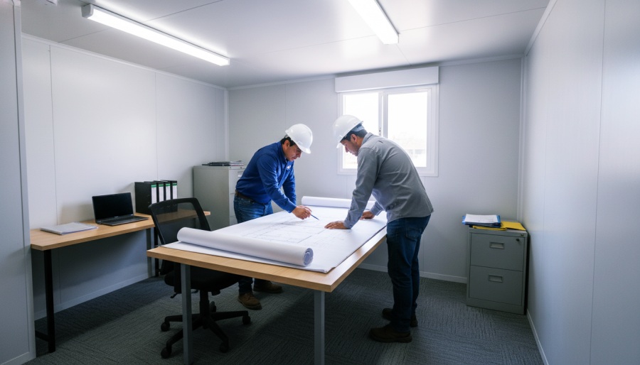 Las oficinas portátiles para obras mejoran la organización y productividad en sitio